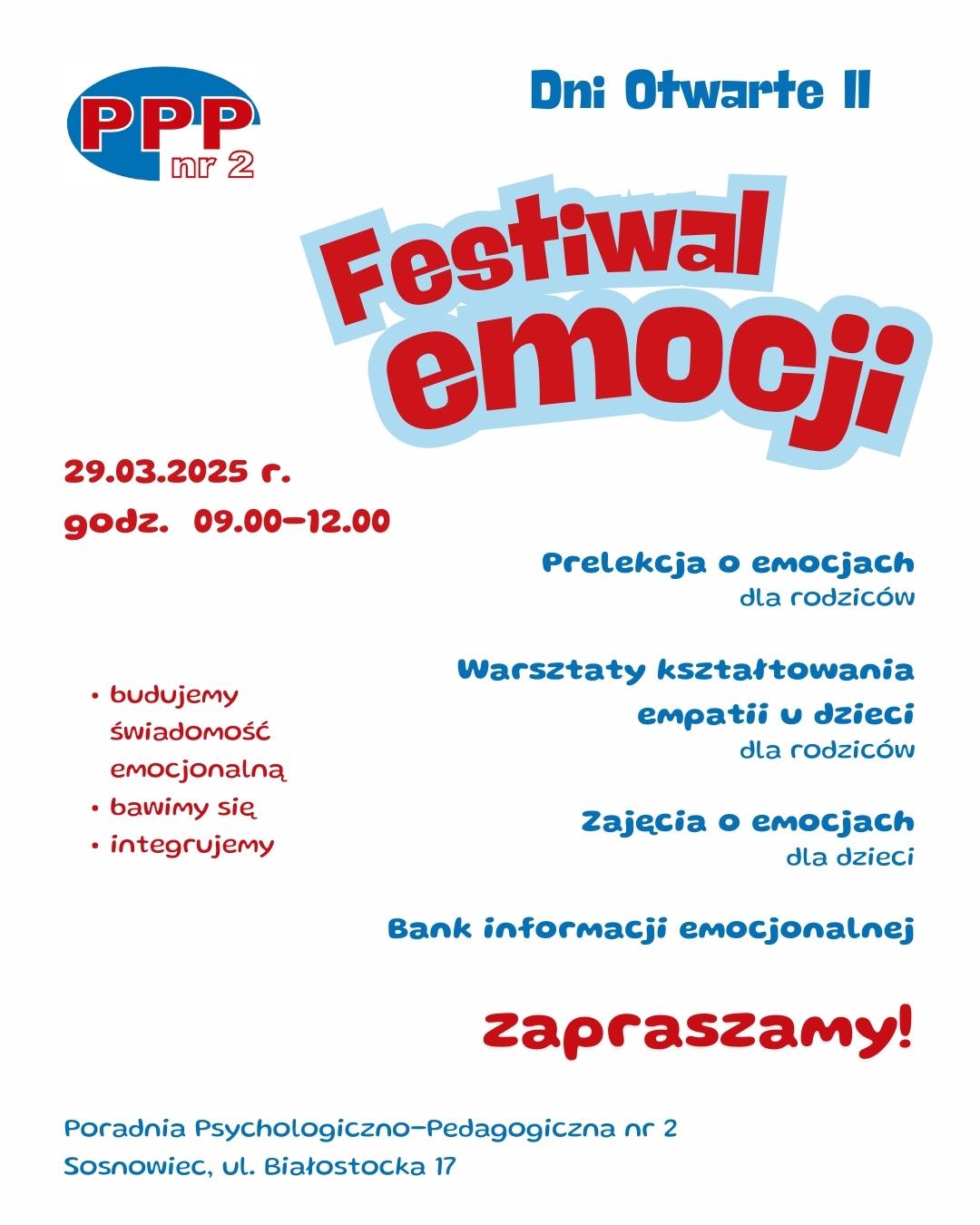 plakat Festiwal emocji